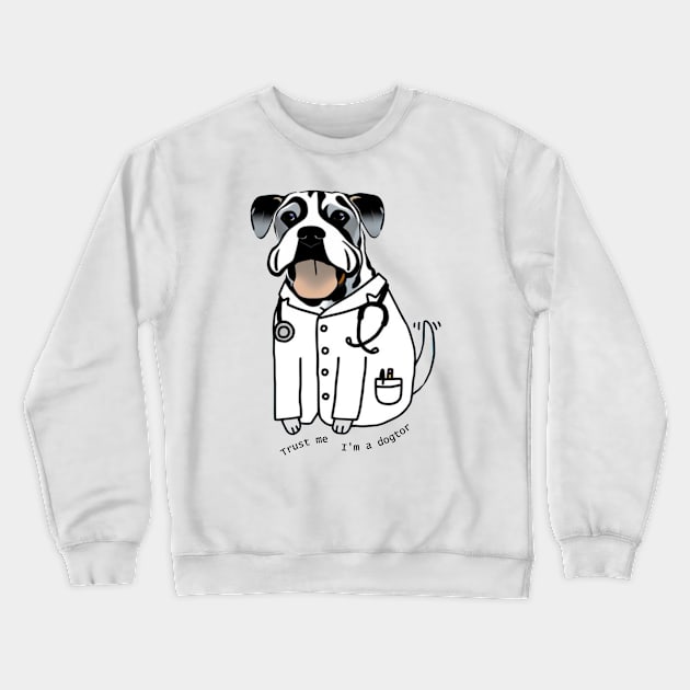 Trust me i'm a dogtor Crewneck Sweatshirt by TRACHLUIM